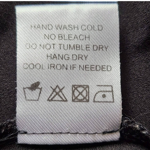 LOVERS + FRIENDS Black Bell Sleeve Cold Shoulder Top Blouse Scoop Neck Large - Picture 12 of 12